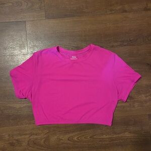 SKIMS Fuchsia Crop Top